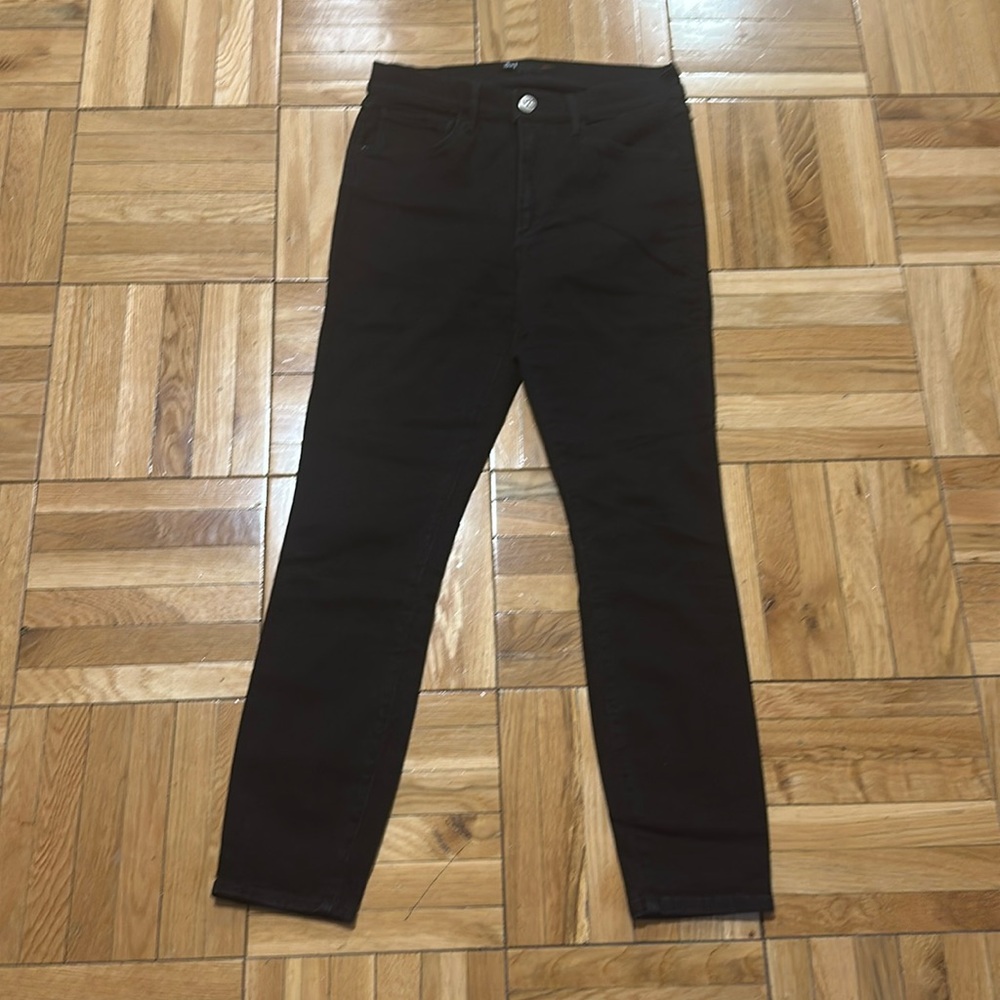 3x1 Black Denim Skinny Jeans, Size 28
